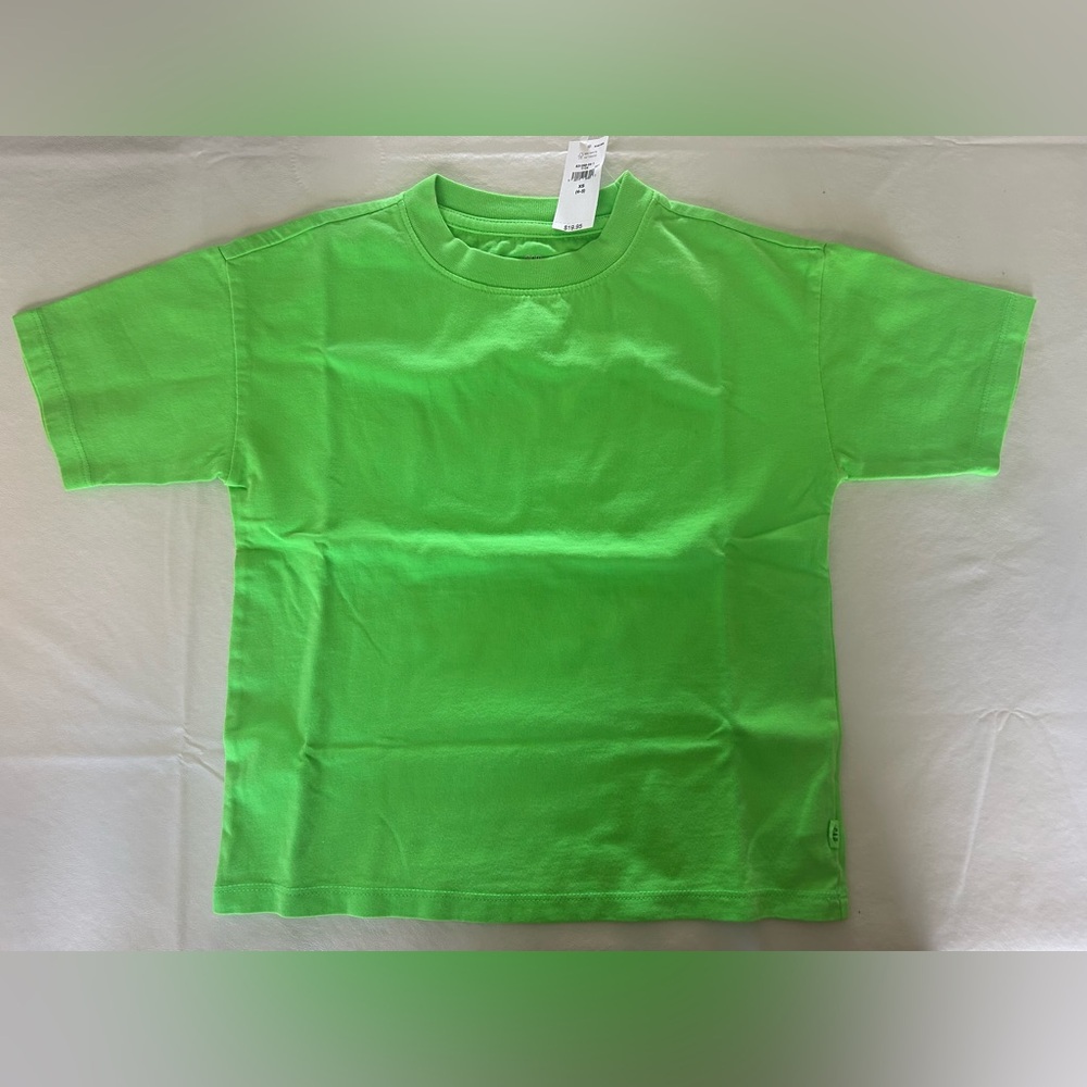 NWT - Gap Kids Neon Green Relaxed Original T-Shirt